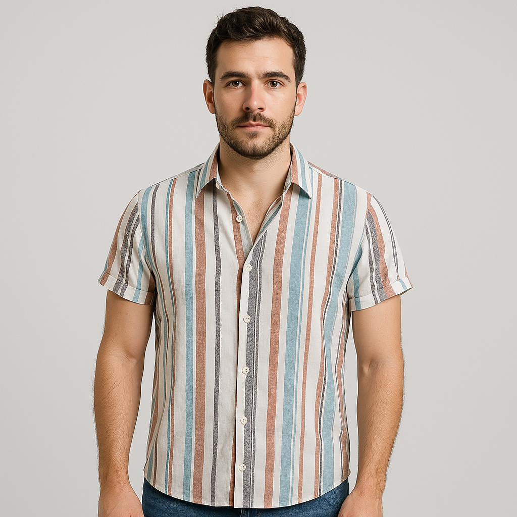 Camisa Casual Masculina Vizencci Levin