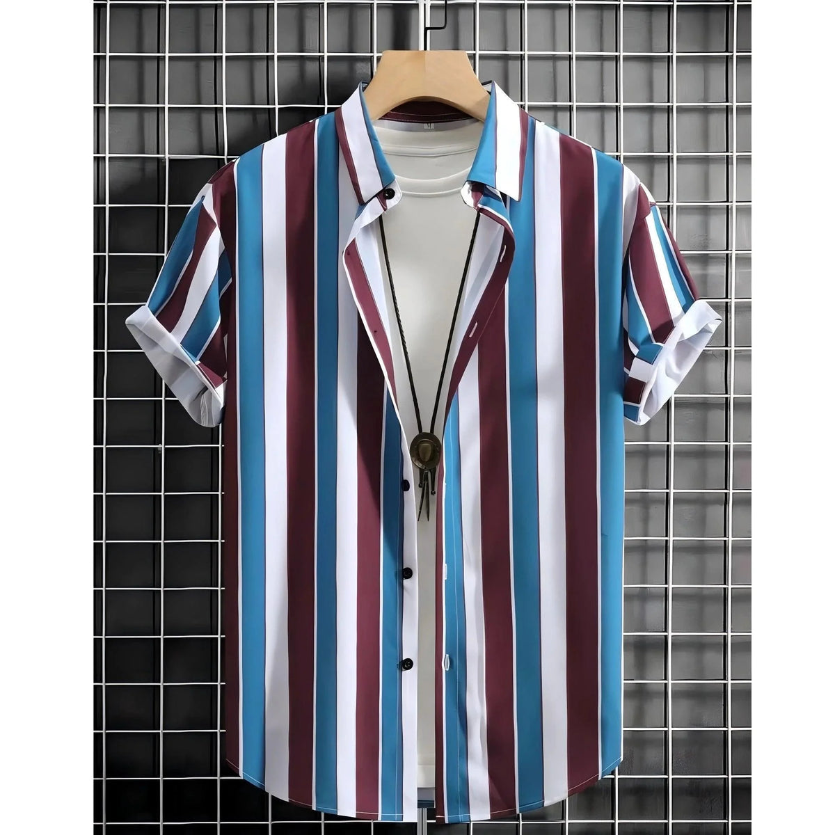 Camisa Casual Masculina Vizencci Trop