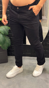 CALÇA LINHA CRUZADA SARJA PRETO 8032