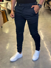 CALÇA ALL BLACK ALFAIATARIA AJUSTÁVEL SLIM AZUL MARINHO