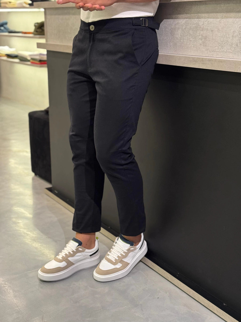 CALÇA ALL BLACK ALFAIATARIA AJUSTÁVEL 02 PRETO