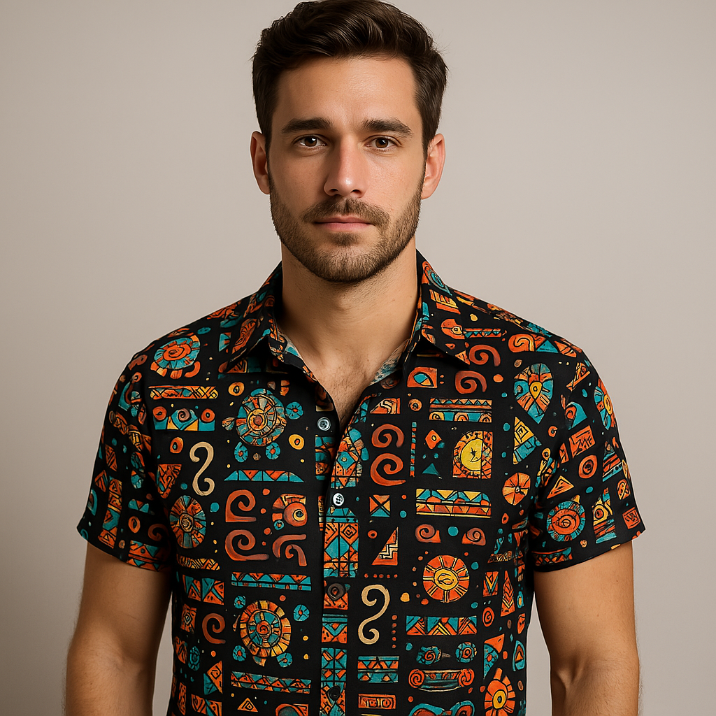 Camisa Casual Masculina Vizencci Vinge