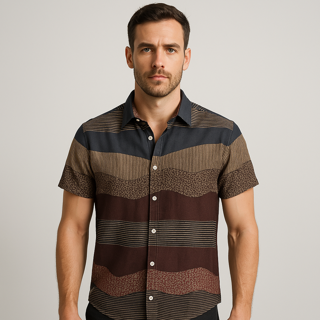 Camisa Casual Masculina Vizencci Vielle