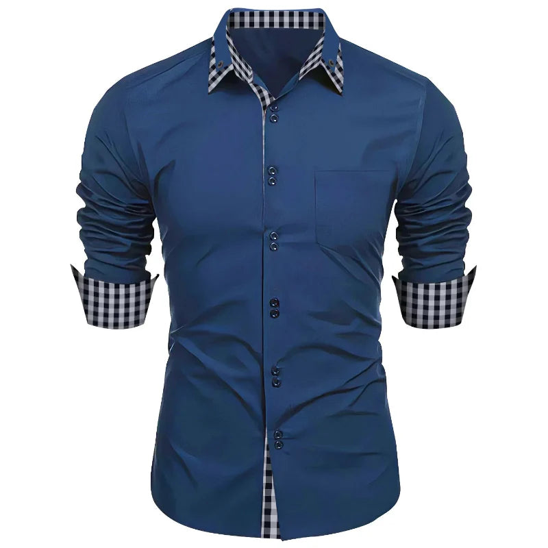Camisa Social Masculina Vizencci Eleganzia