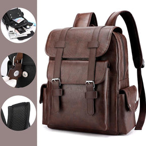Mochila Masculina de Couro Vizencci One