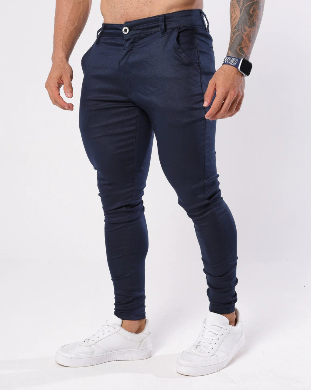 CALÇA MASCULINA ALFAIATARIA AZUL MARINHO