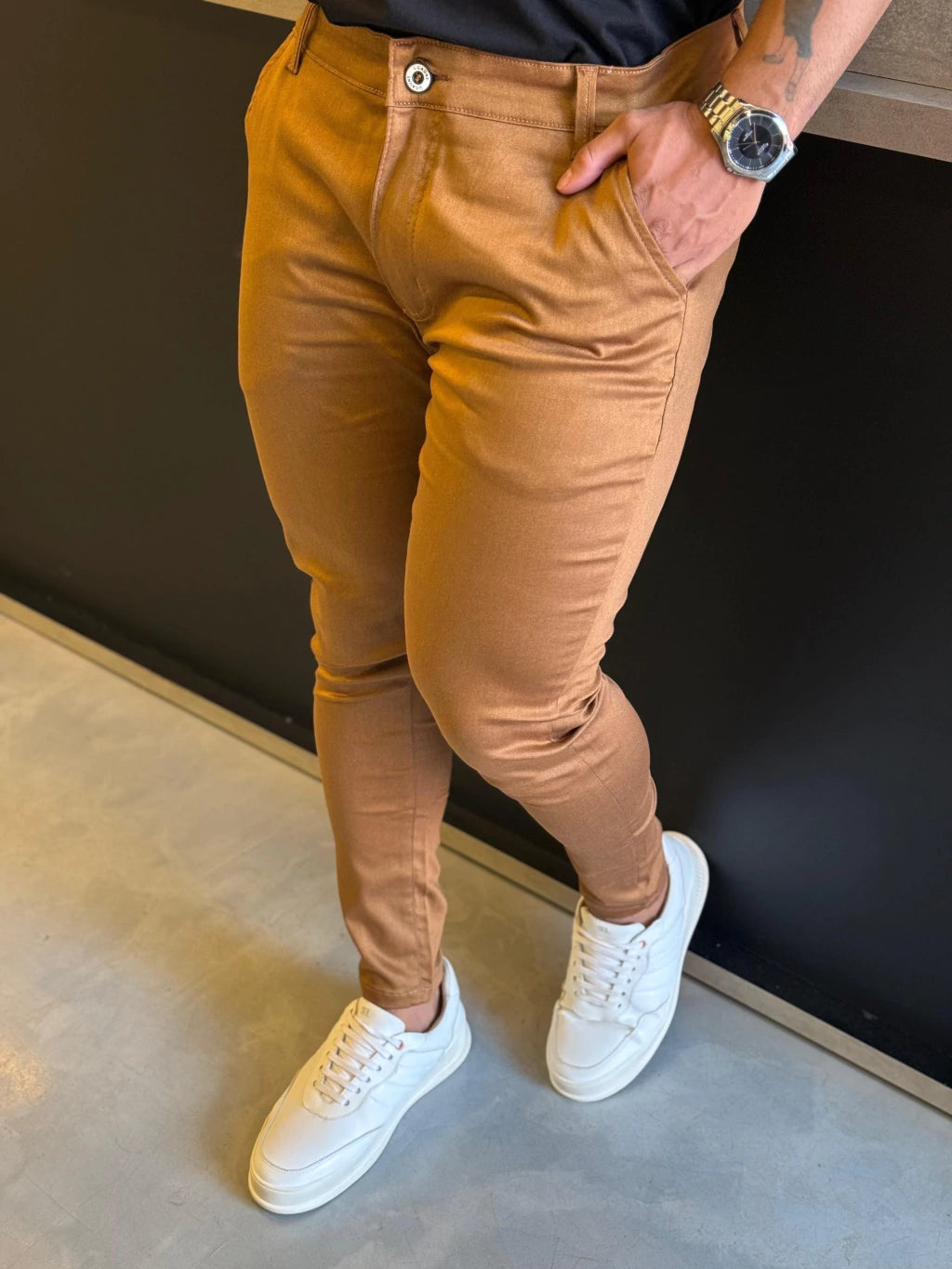 CALÇA CAUNT ALFAIATARIA MARROM