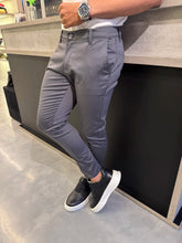 Calça Cinza Alfaiataria Acetinada Slim All Black