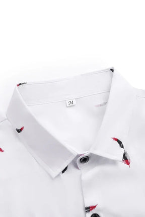 Camisa Casual Masculina Vizencci Feather